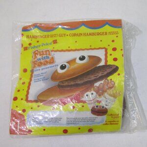 McDonald's Canada 1988 Fisher Price FUN WITH FOOD Hamburger Guy